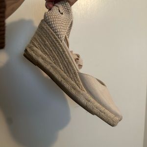 Cream Soludos Wedge Espadrilles